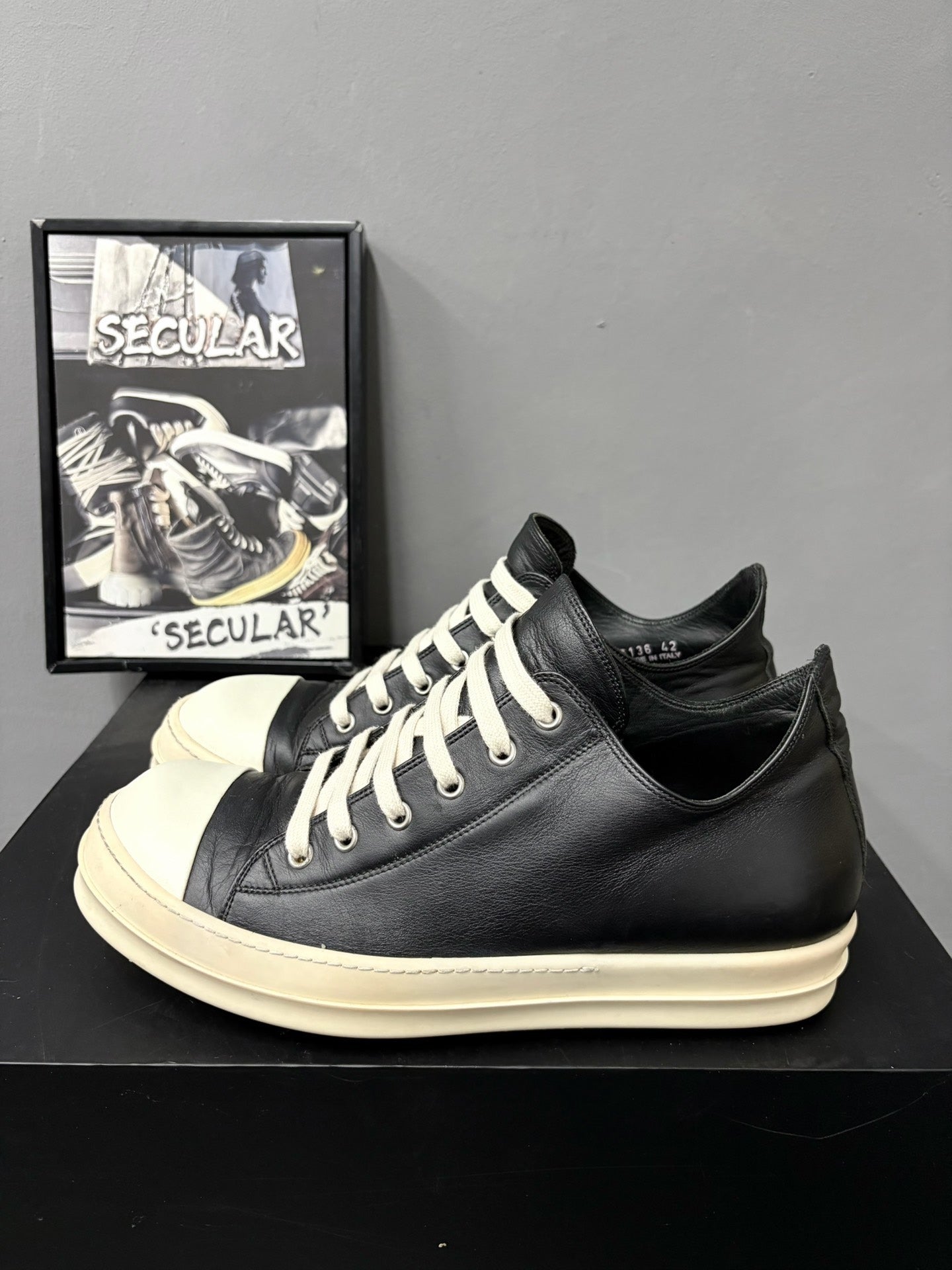 Rick Owens Leather Converse-style Shoes
