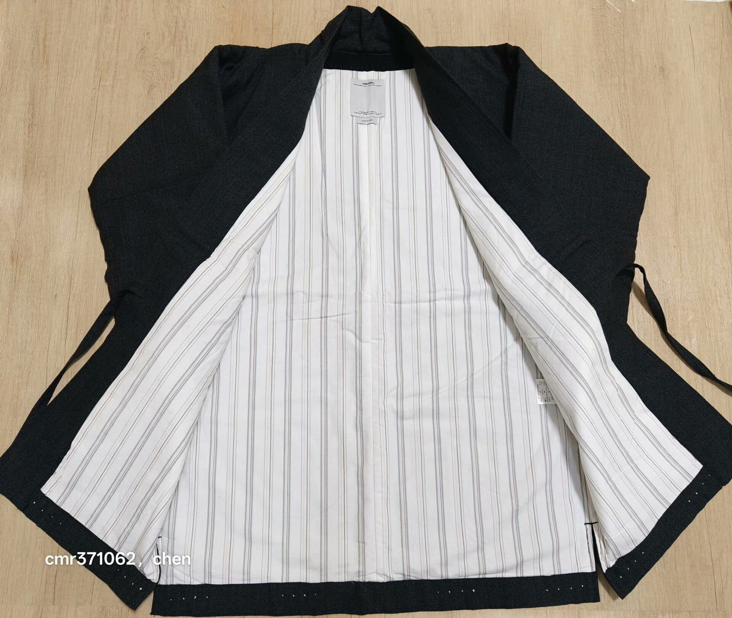 visvim 16AW Dotera Wool Stripe Coat