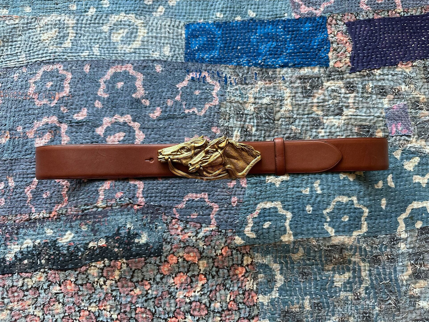 ralph lauren rrl high-end leather belt