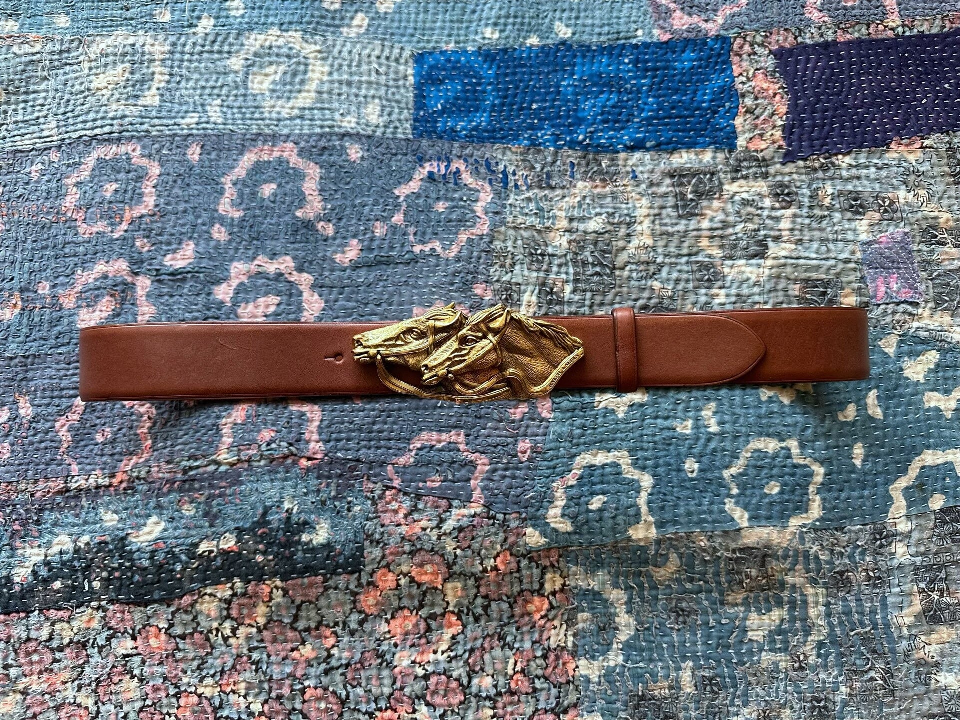 ralph lauren rrl high-end leather belt