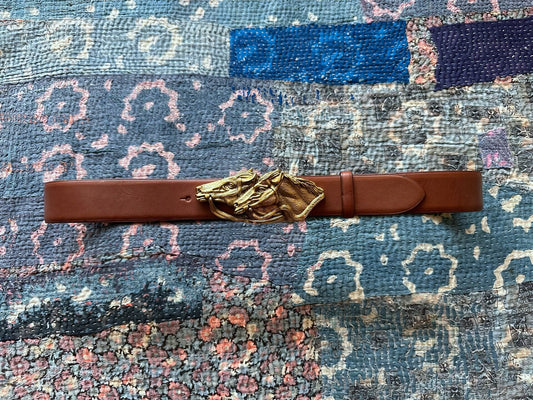 ralph lauren rrl high-end leather belt