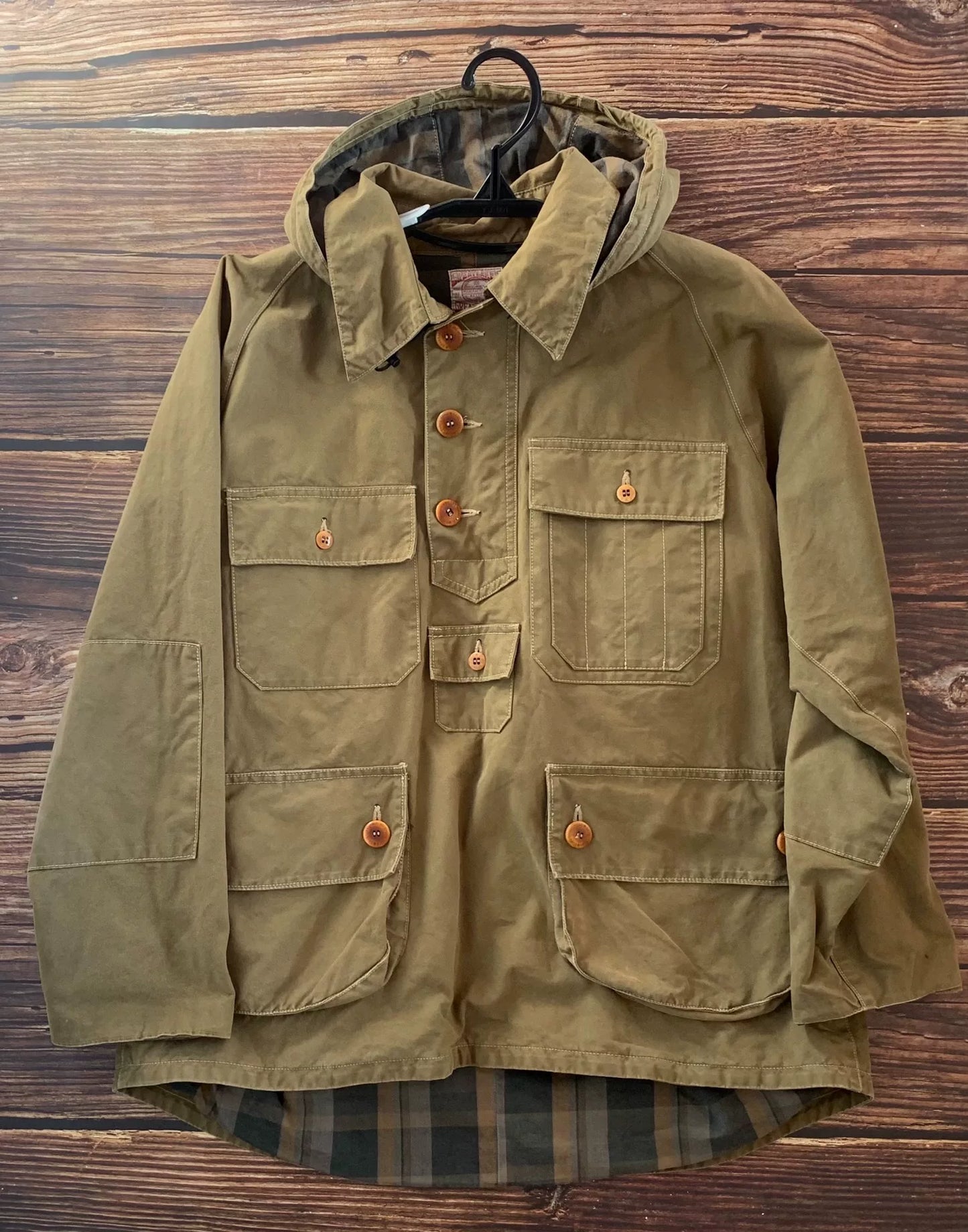 military canvas hooded windbreaker coat