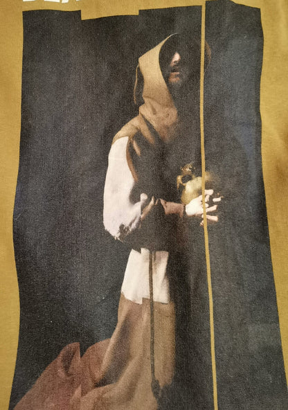 long hooded sweatshirt with graphic print