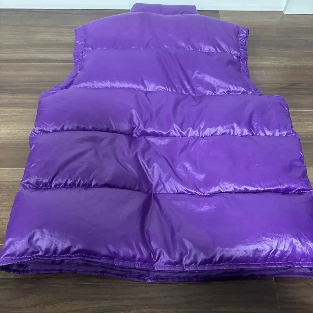 purple puffer vest from sophnet