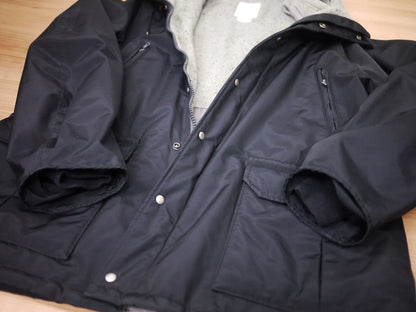 visvim black oak parka jacket
