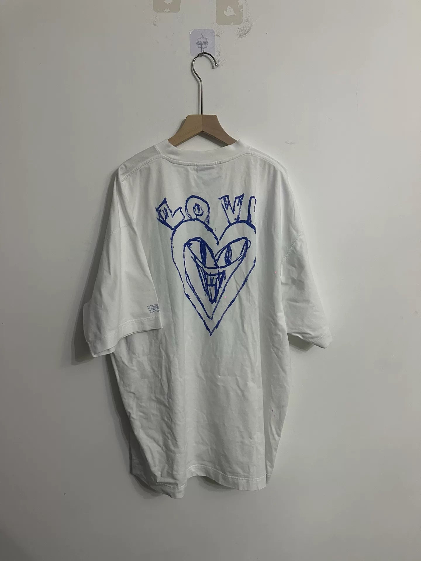 vetements cartoon graffiti short sleeve shirt