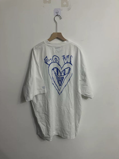 vetements cartoon graffiti short sleeve shirt