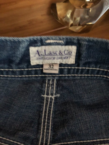 stylish straight-leg denim wide-leg pants