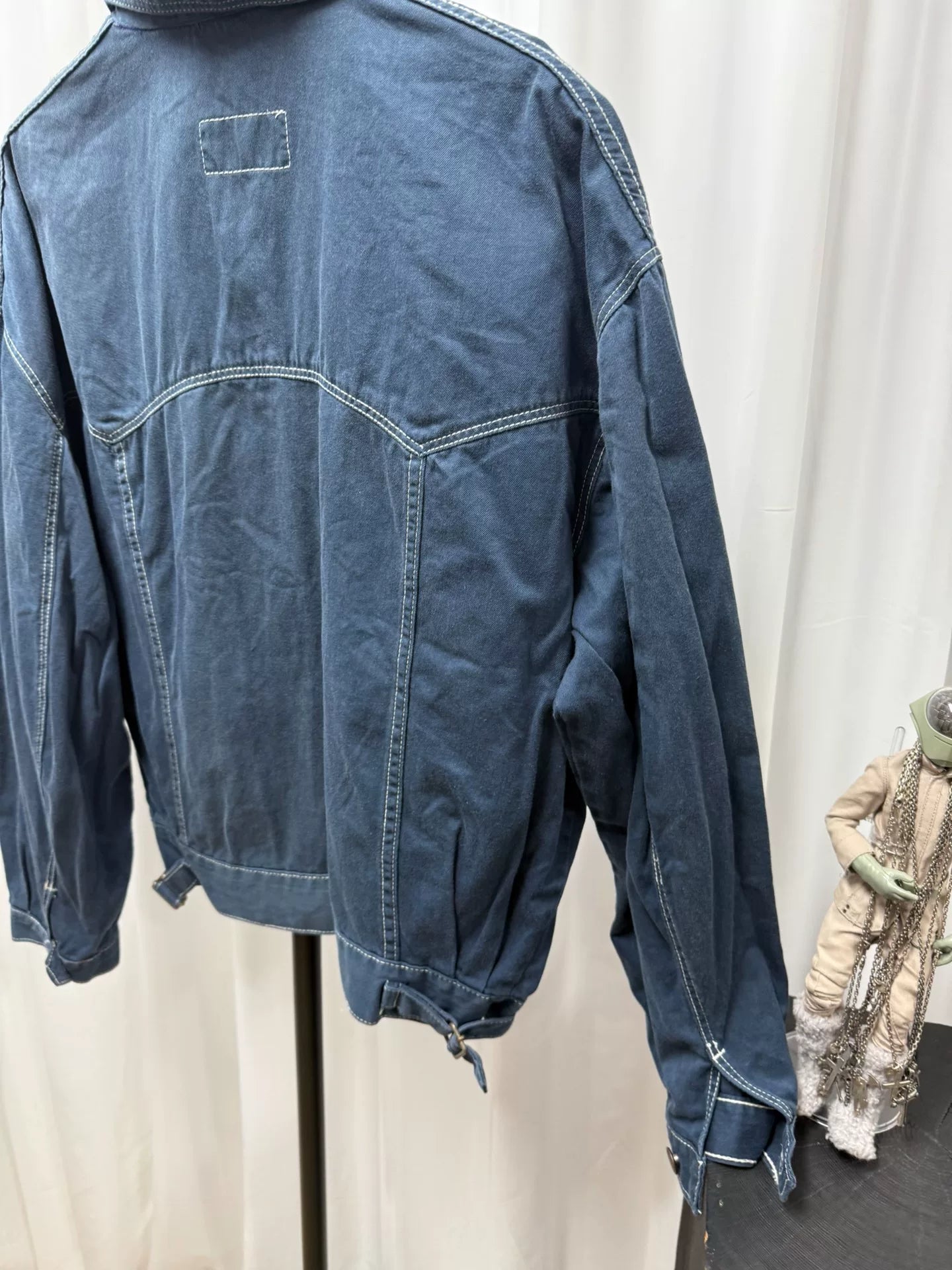 drapes van noten canvas oversized jacket