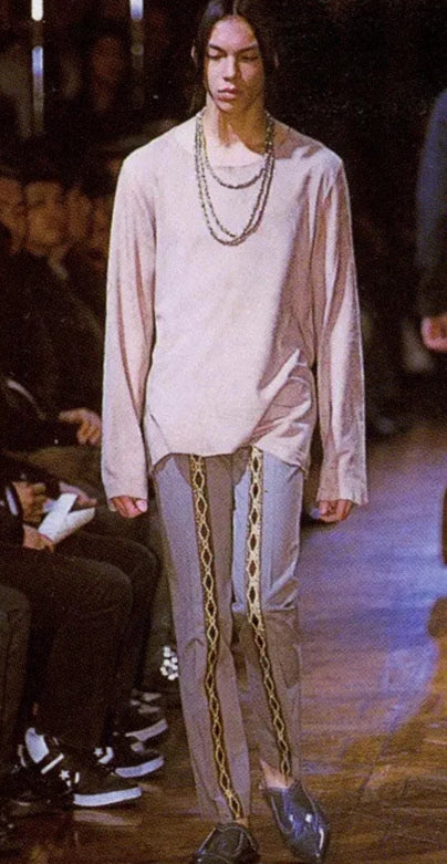 embroidered shorts with gold trim