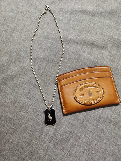 Ralph Lauren Silver Dog Tag Necklace