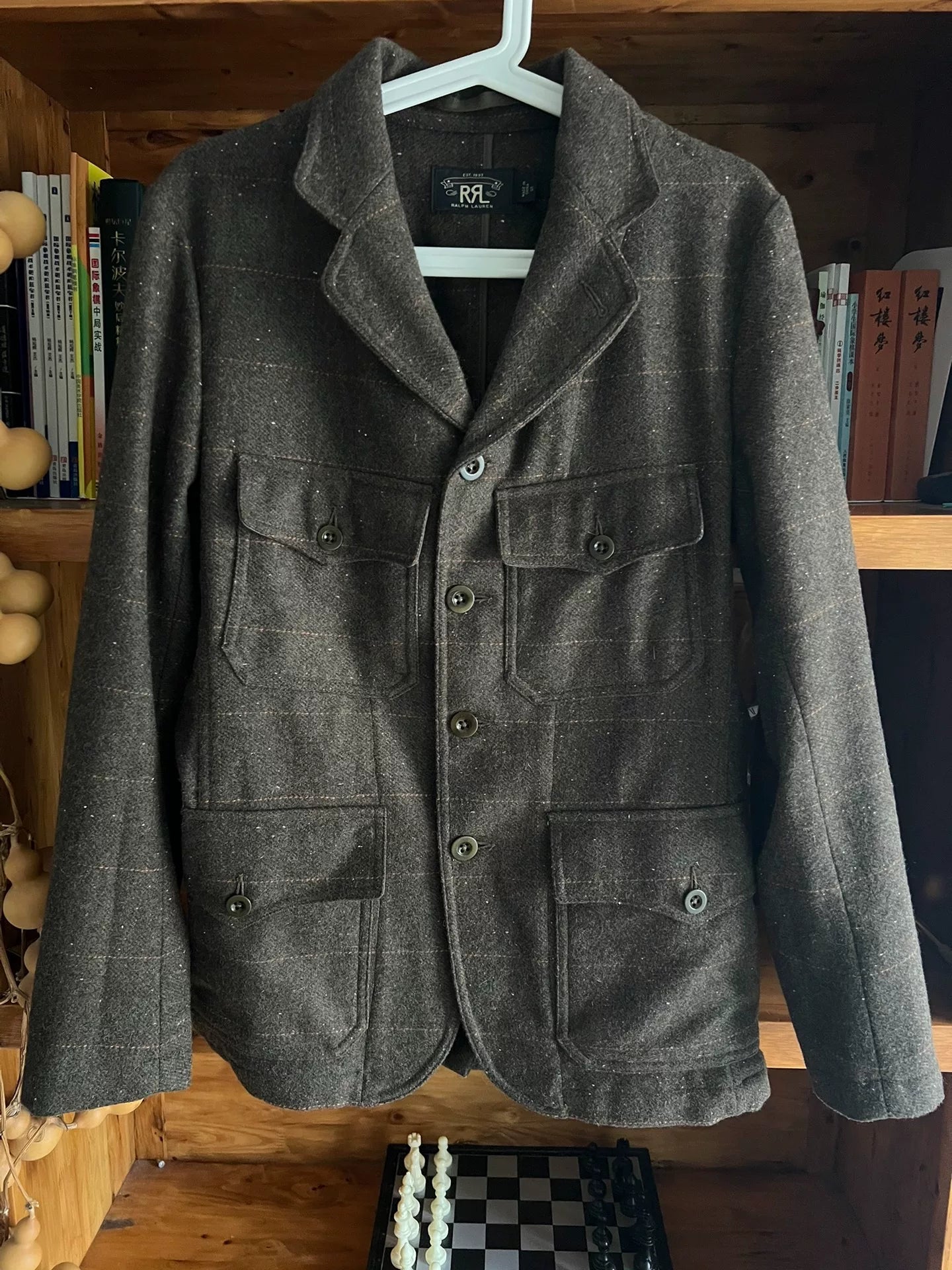 double rl wool vintage hunting jacket