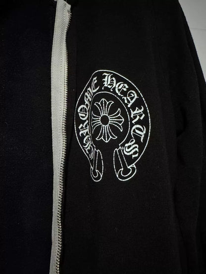 Chrome Hearts Matty Boy Silver Zip Hoodie