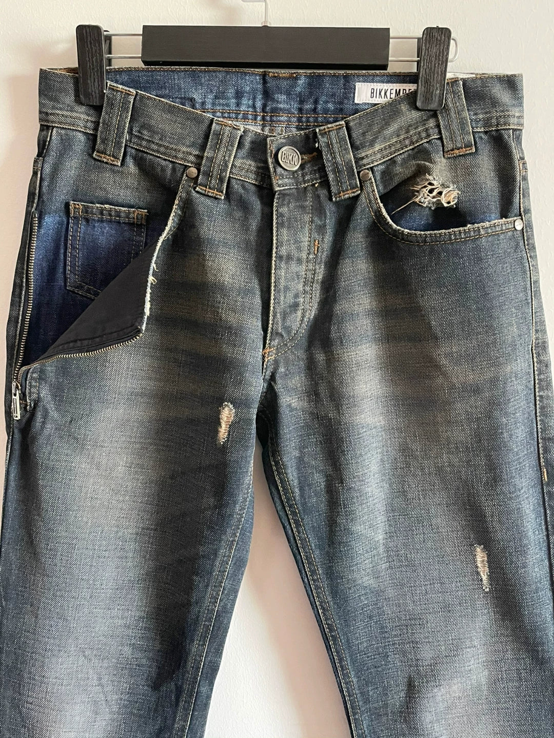 Dirk Bikkembergs Zip Pocket Denim Pants