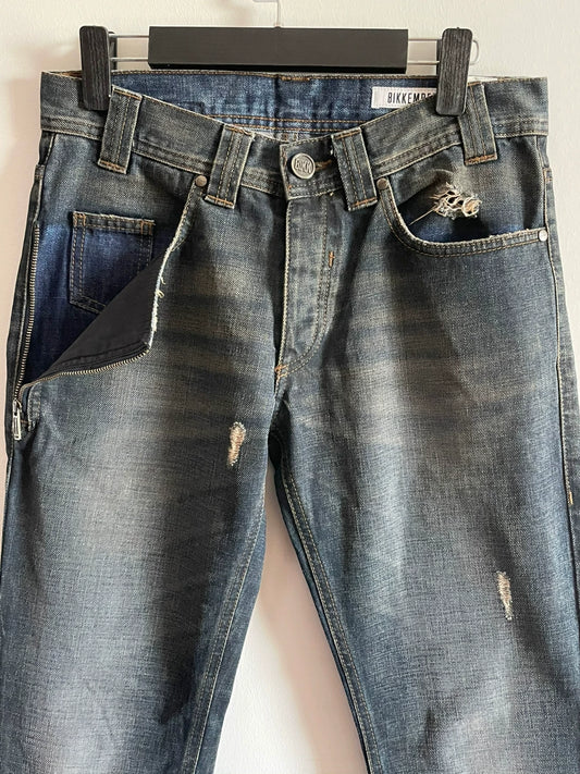 Dirk Bikkembergs Zip Pocket Denim Pants