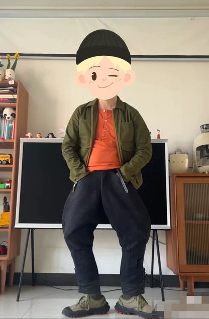 freewheelers green military style utility jacket