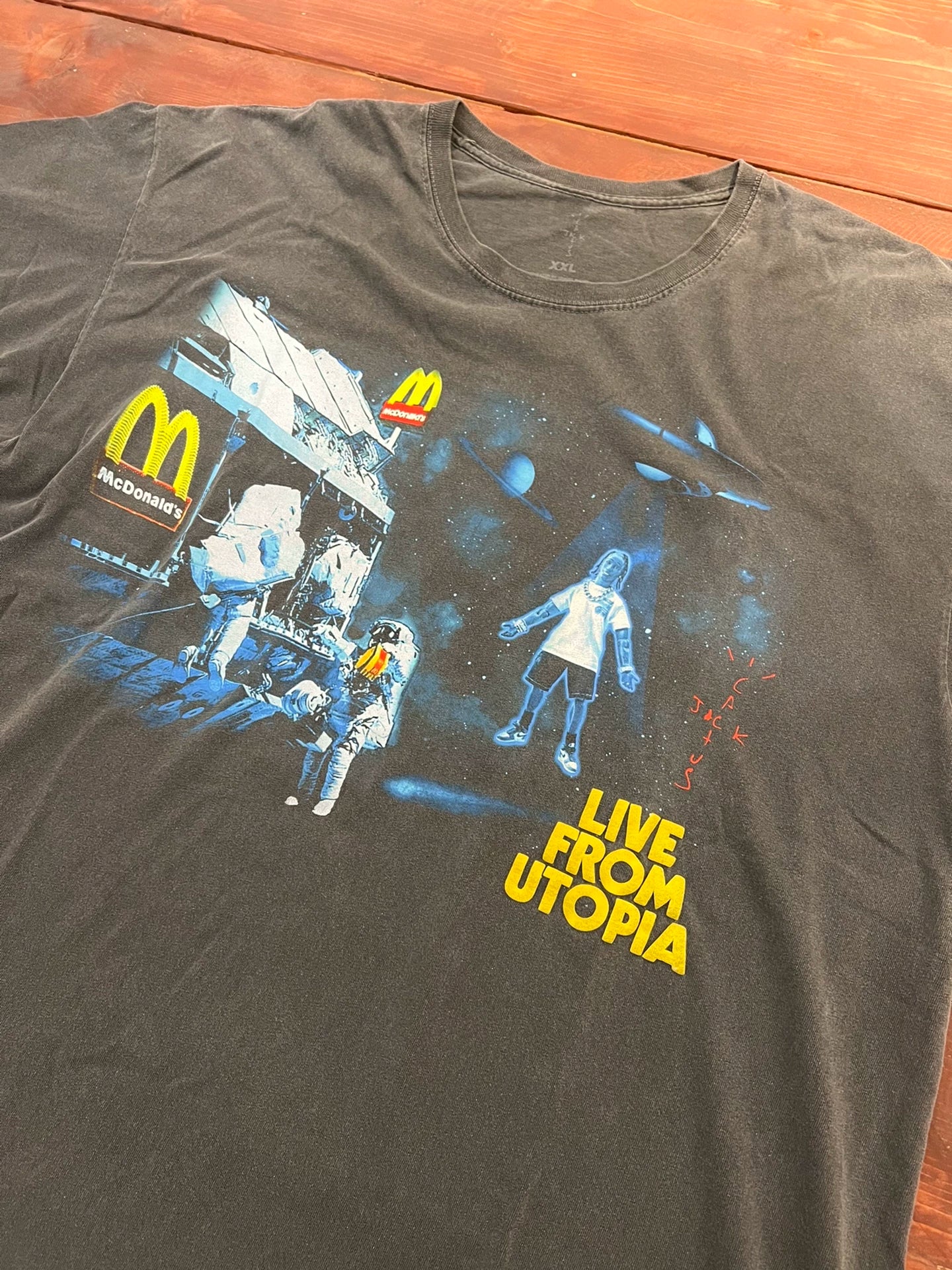 travis scott cactus jack x mcdonald t-shirt