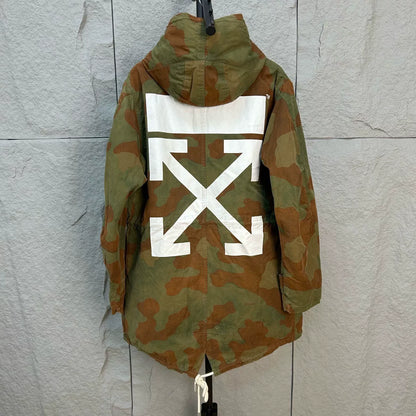 off white military style jacket size XS