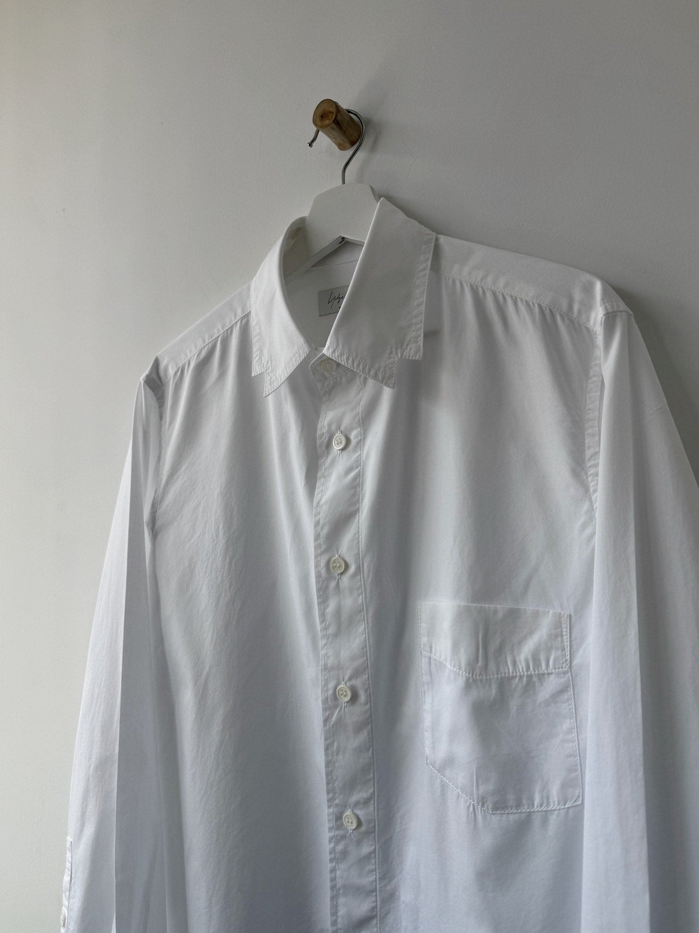 Yohji Yamamoto 21AW Asymmetric Collar Shirt