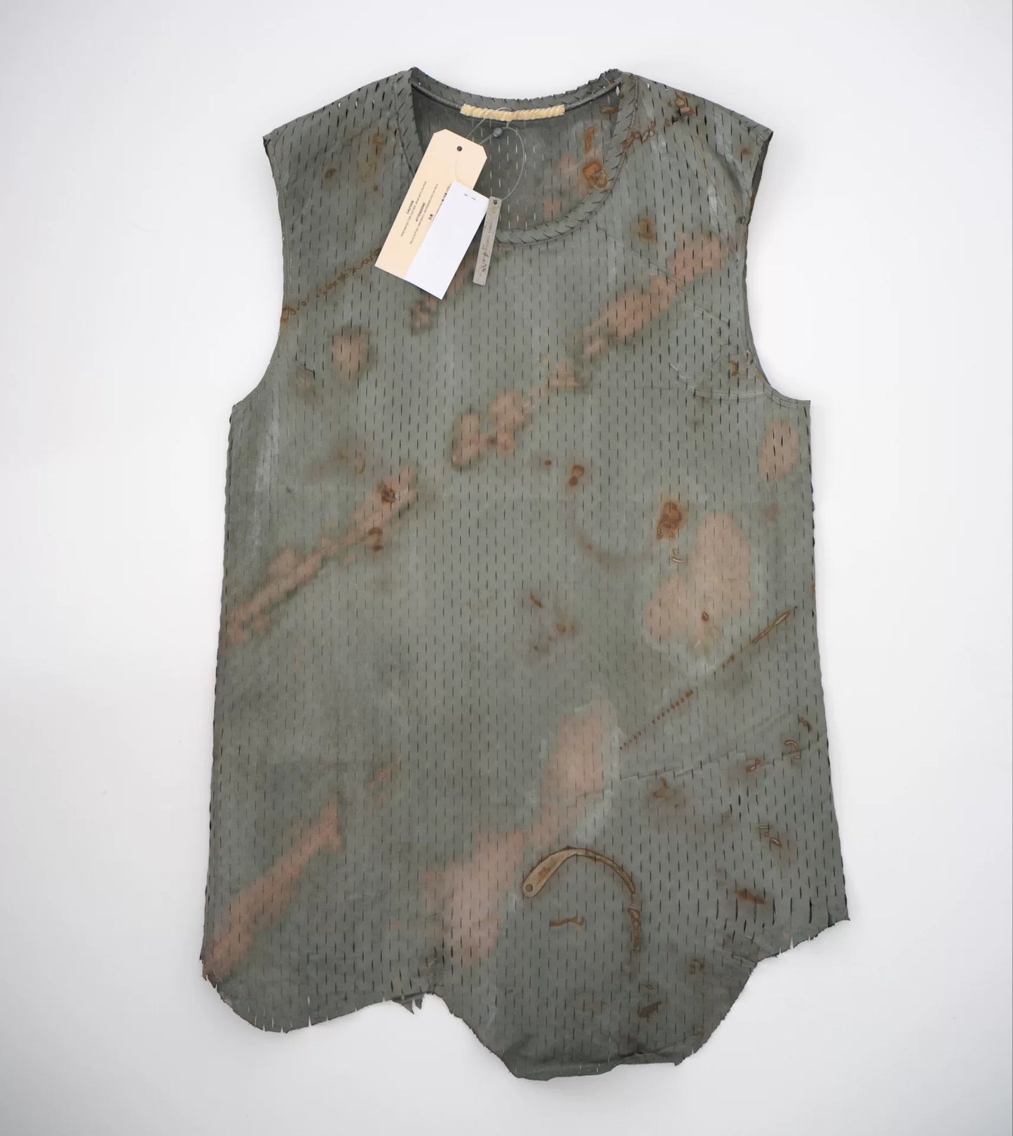 kangaroo leather sleeveless vest by carol christian poell
