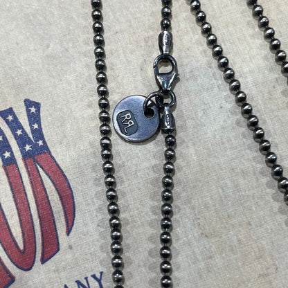 rrl silver dog tag necklace accessory