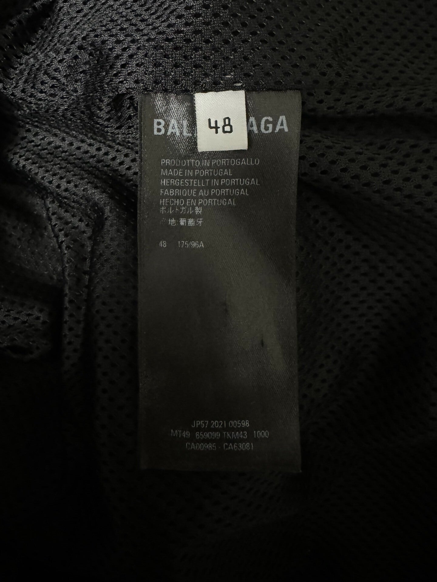 Balenciaga Embroidered Jacket in Black