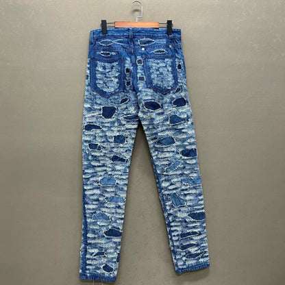 Givenchy Distressed Blue Denim Jeans Size 31