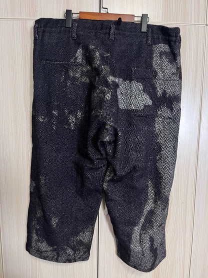 Yohji Yamamoto Black Wool Overcoat Pants