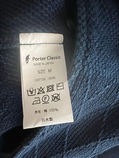 porter classic kendo duffle jacket indigo