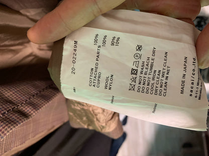 sacai classic men's patchwork blazer