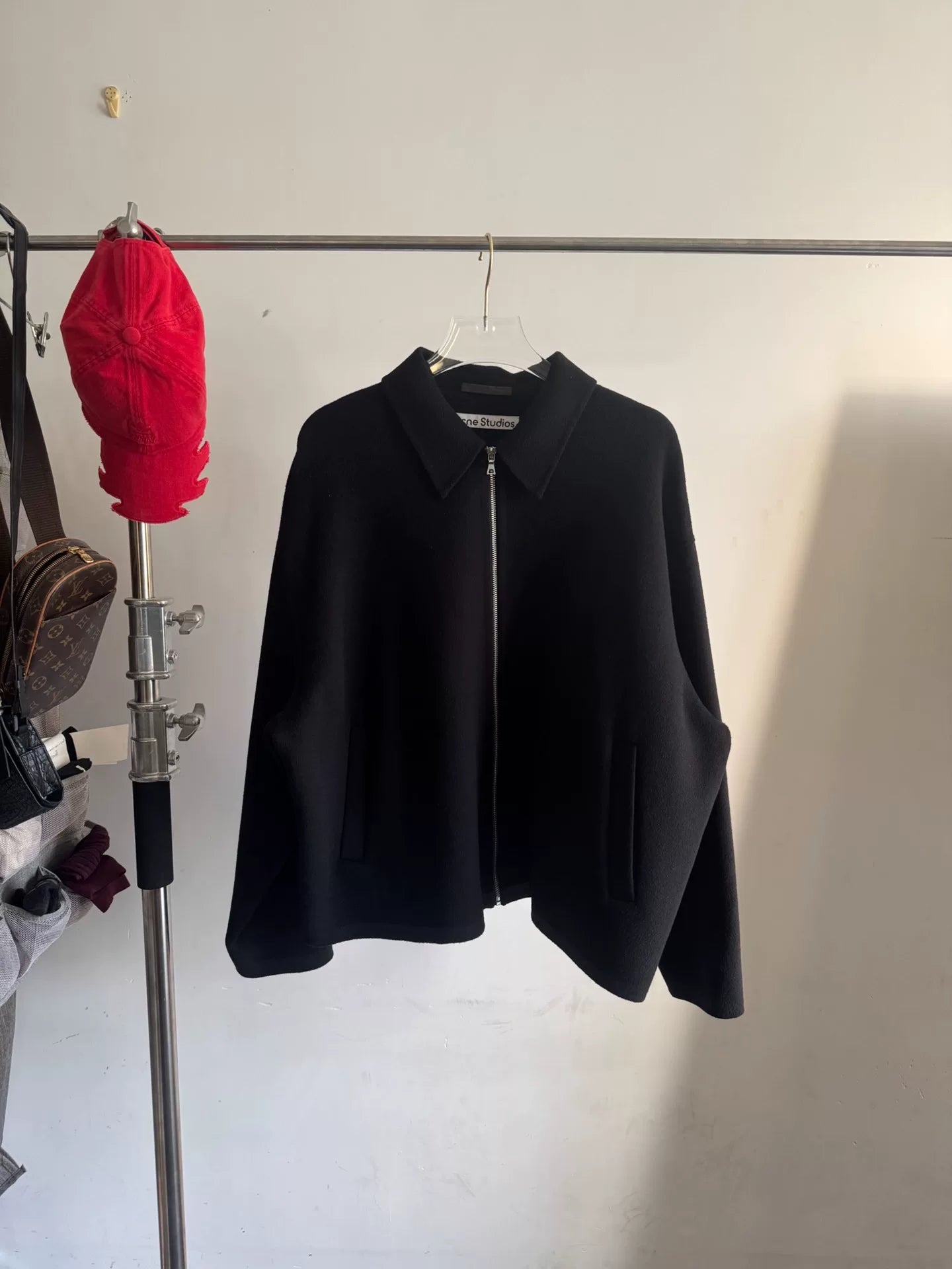 Acne Studios Black Cashmere Jacket Size 48
