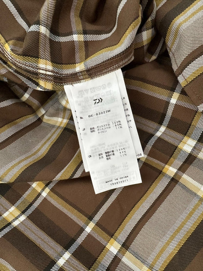 daiwa pier39 tech elbow patch flannel shirt