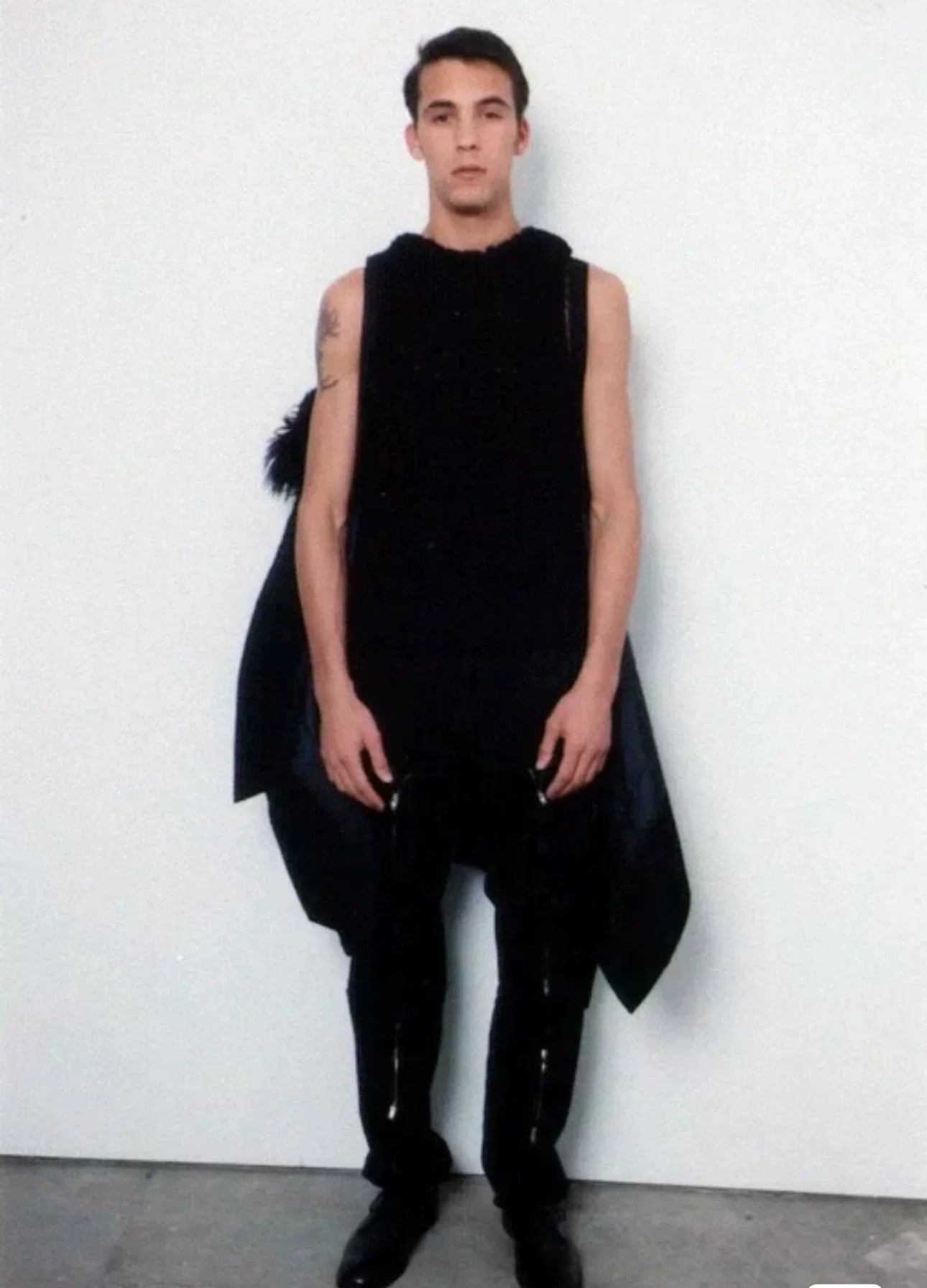 bondage pants with zippers and straps