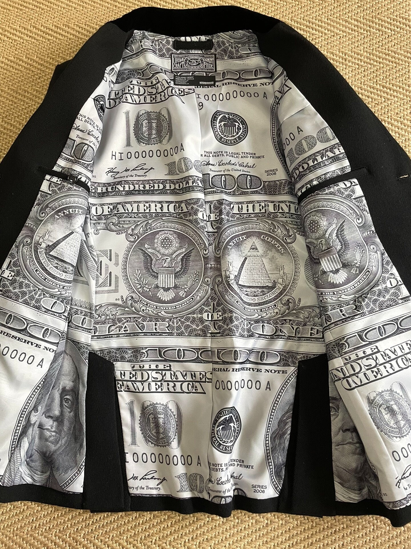 NEIGHBORHOOD Early Wool Black Blazer