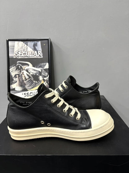 RickOwens Low-Top Leather Sneakers