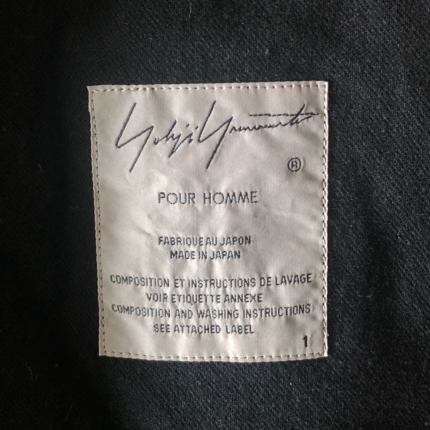 Yohji Yamamoto Sleeveless Coat from 2018 Collection