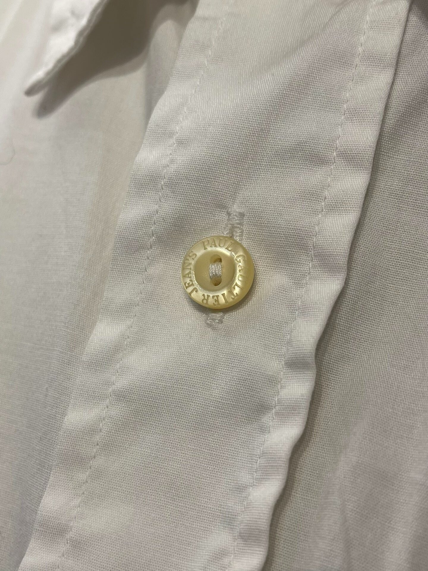 Jean Paul Gaultier Military Style White Shirt