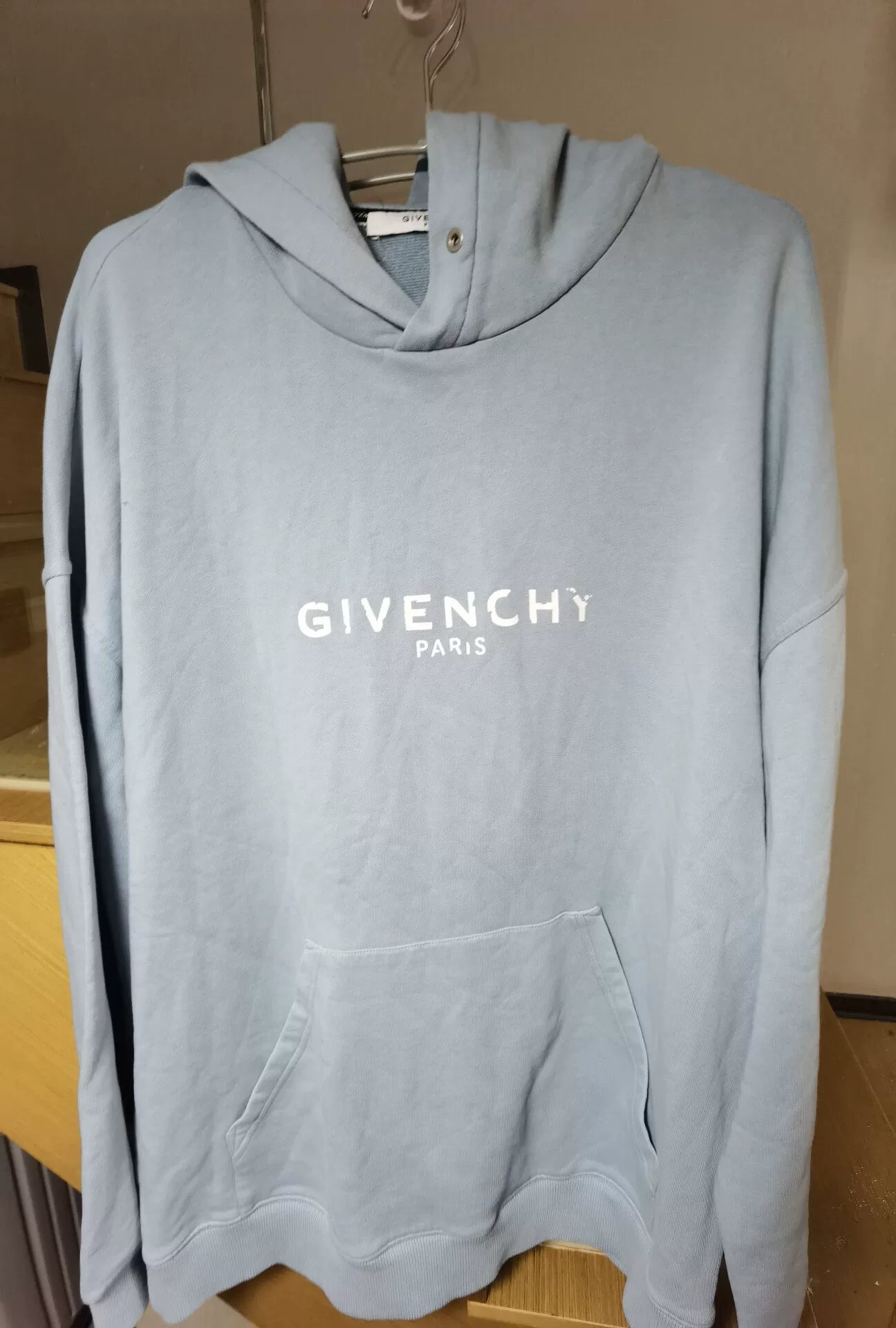 Givenchy Light Blue Print Hoodie
