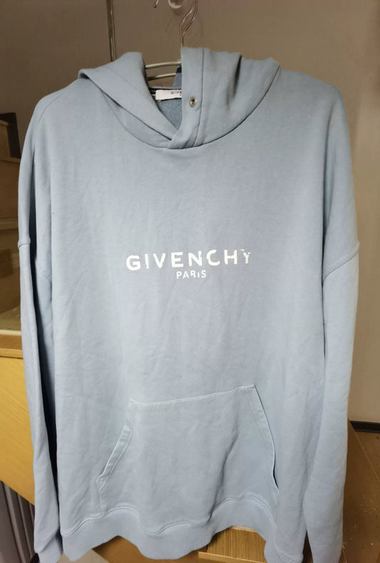 Givenchy Light Blue Print Hoodie