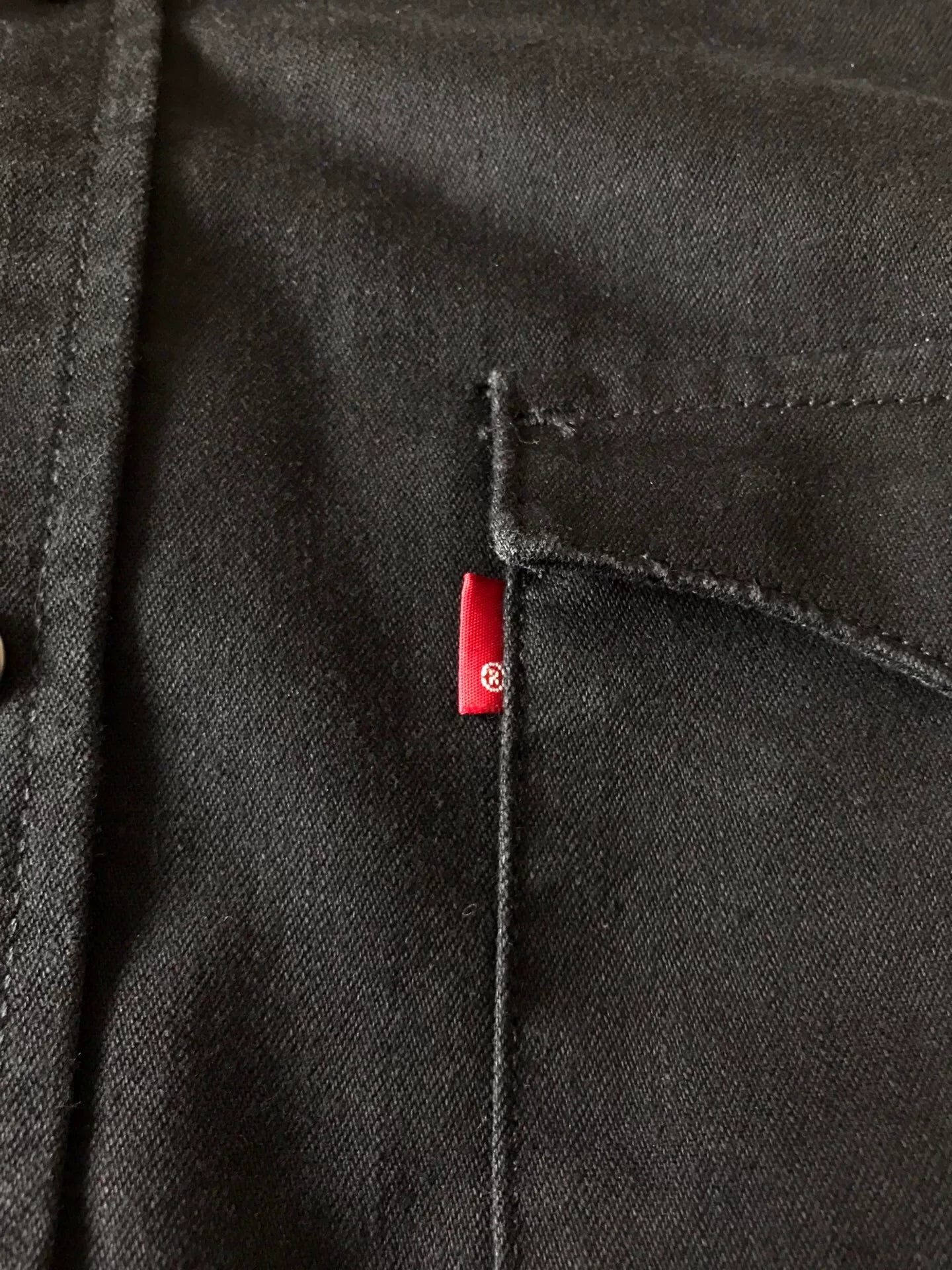 Levi's Washed Black Western Denim Shirt