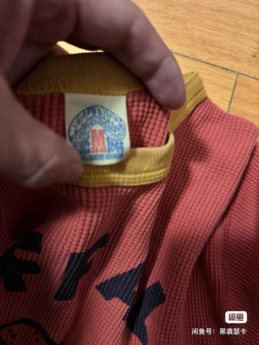 Rare Pink Bootleggers Waffle Top