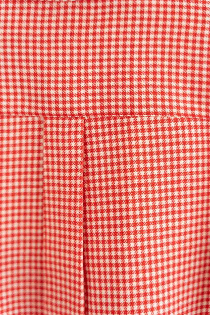 yohji yamamoto red checkered shirt