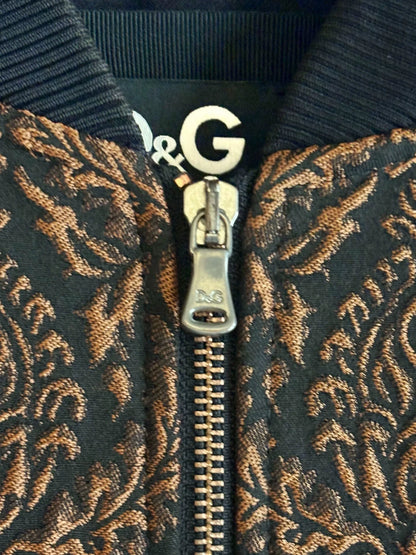 dolce&gabbana dg patterned baseball jacket