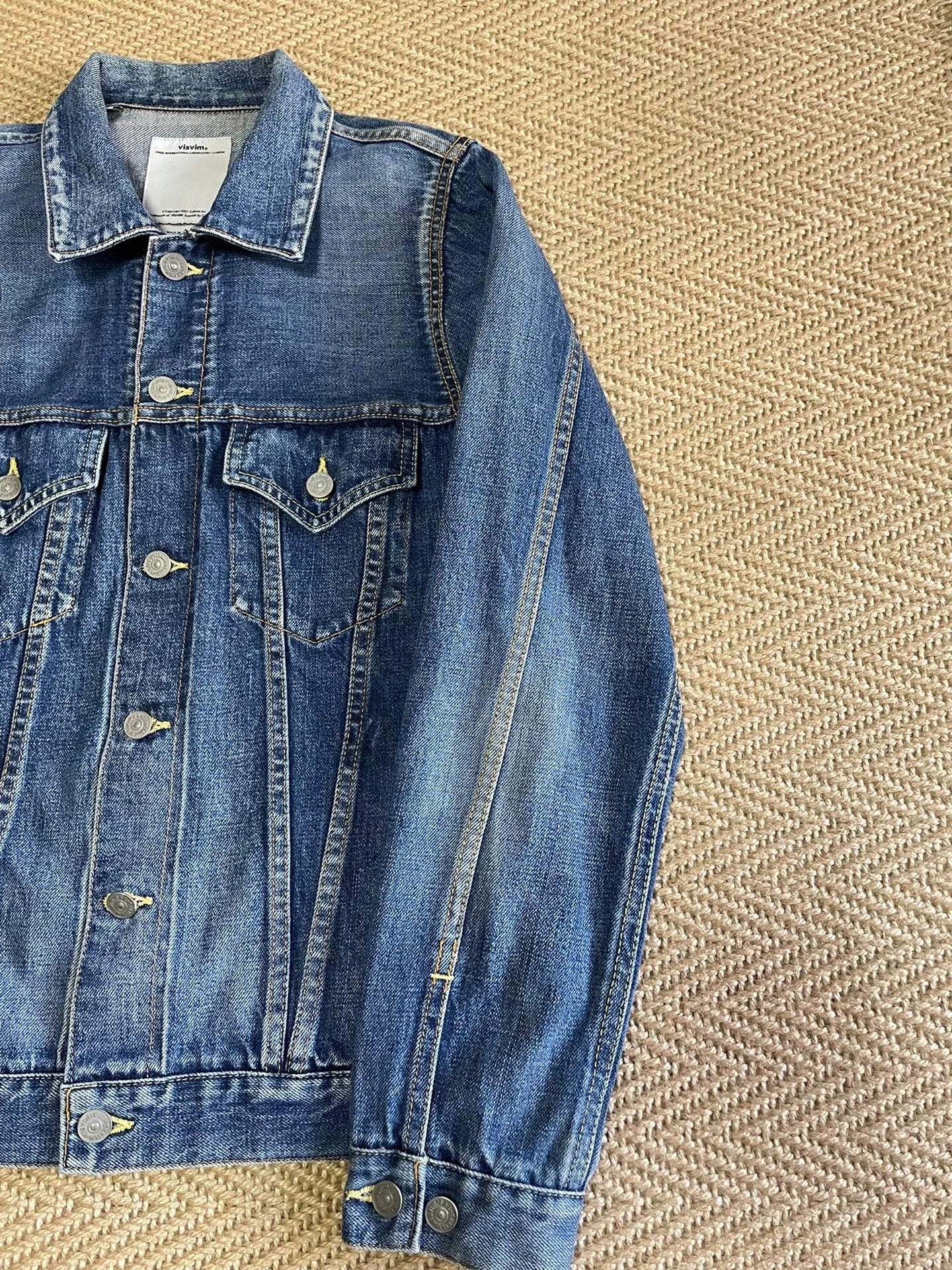 VISVIM SS 103 Damaged Denim Jacket