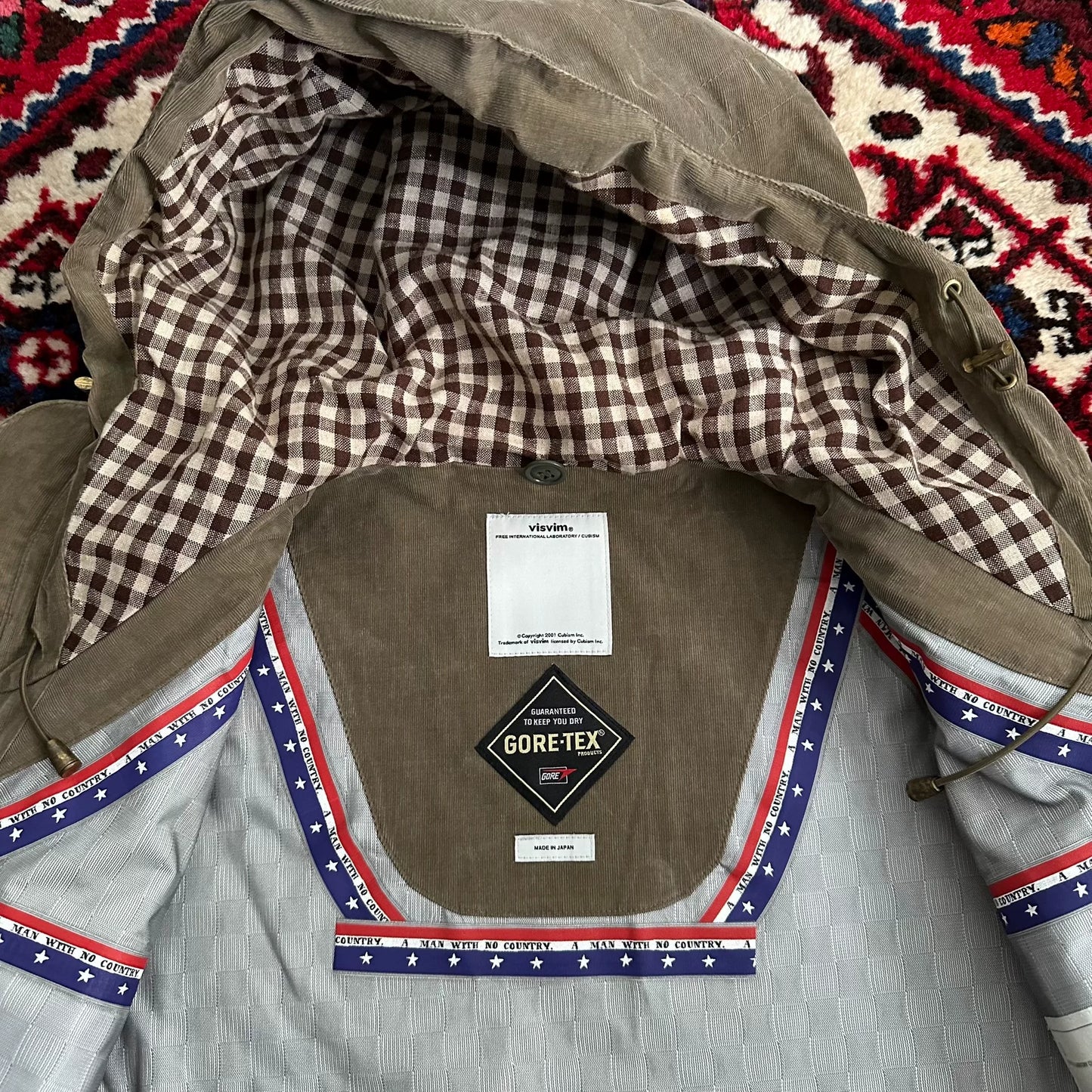 visvim gore-tex corduroy jacket size 1