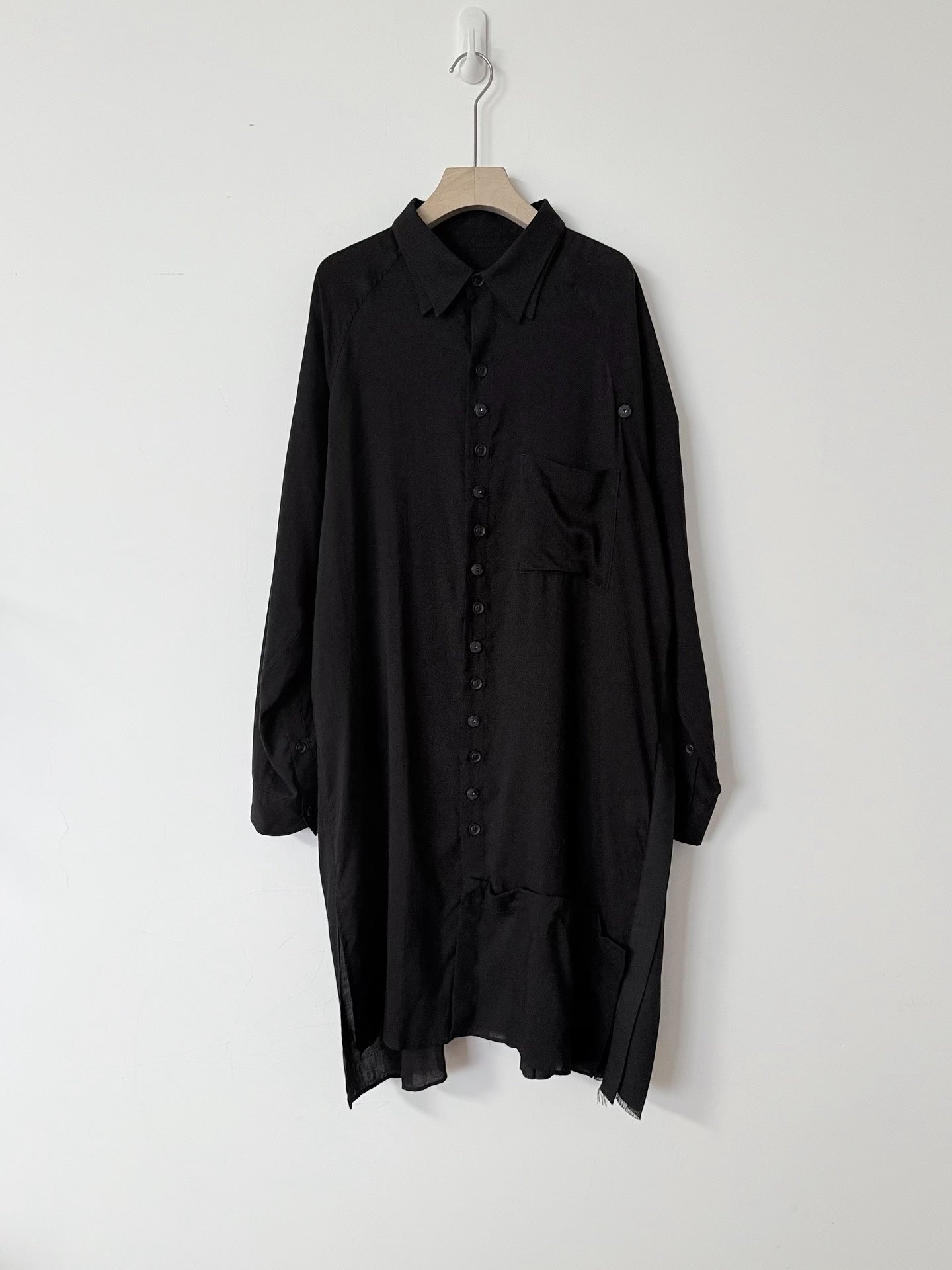 Yohji Yamamoto Pleated Patch Shirt