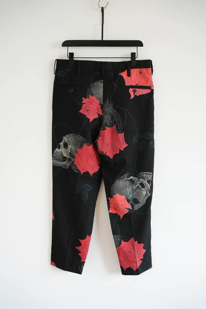 Yohji Yamamoto Rose Skull Trousers