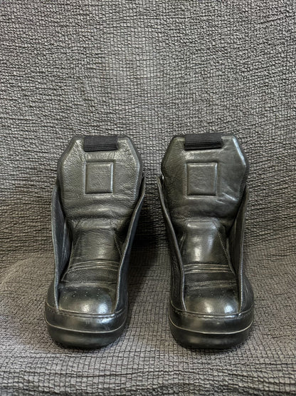 Rick Owens Black High Top Sneakers