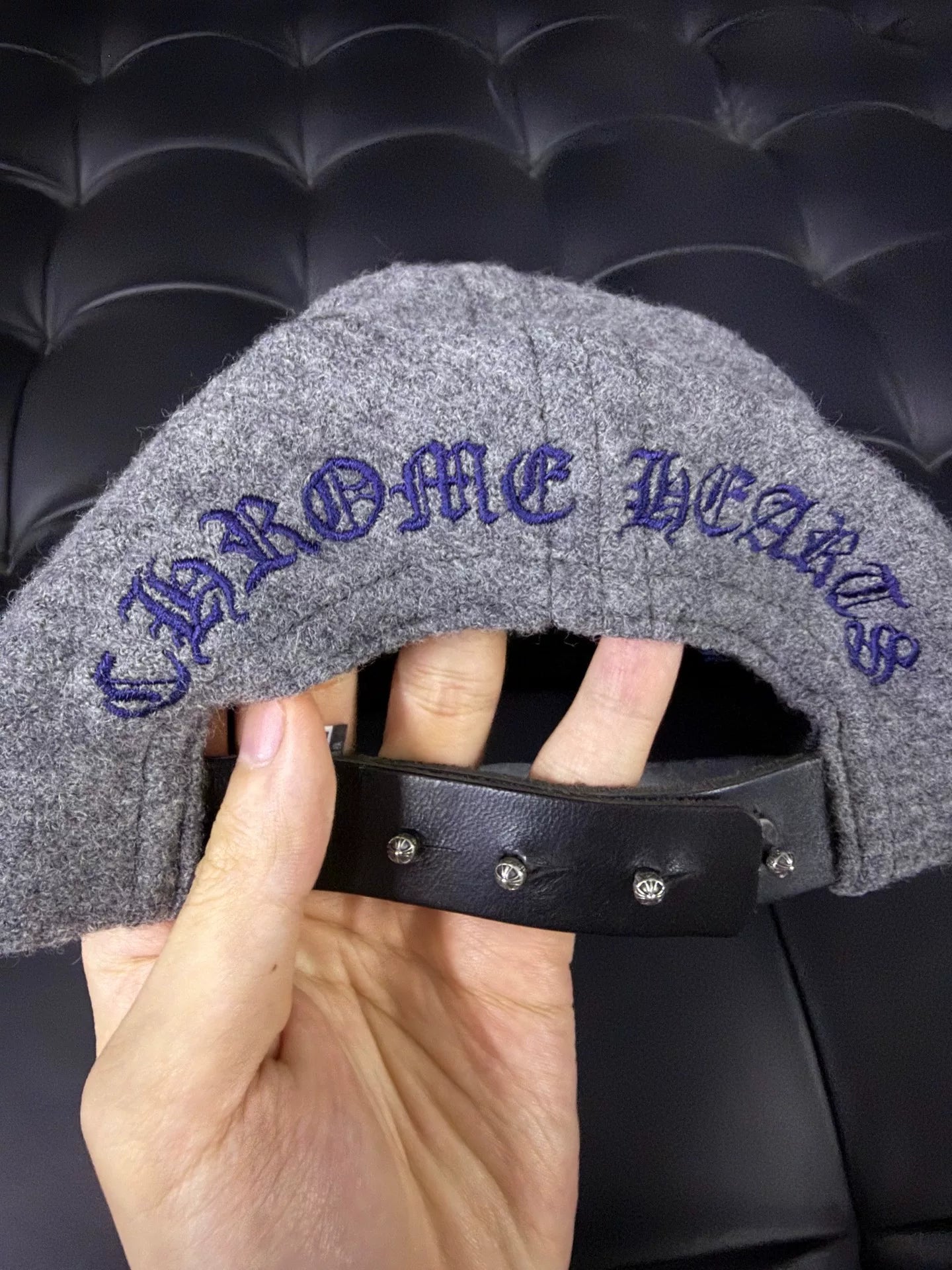 Chrome Hearts Cashmere Cross Baseball Hat