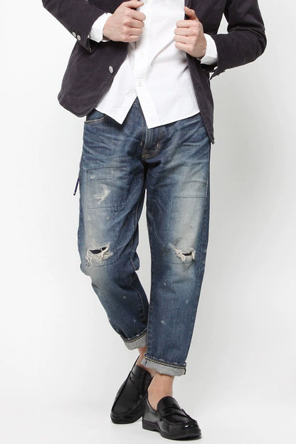 denim by vanquish fragment lightning wash pants